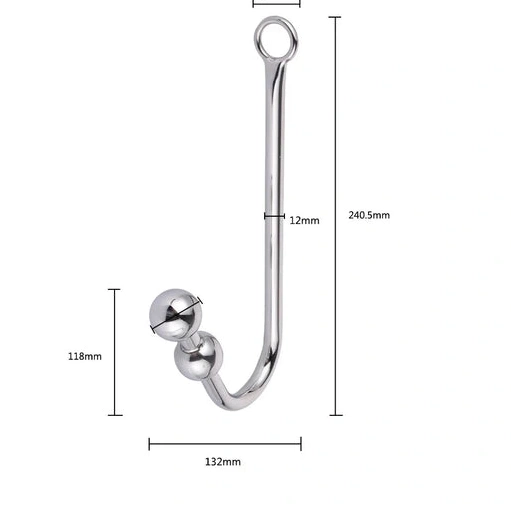 Elegant Hook Anal Cuffs 5334 Beaded and with Collar 0315